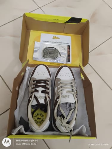 Customer photo review of SPENCER Peanut Brown Men's casual sneaker