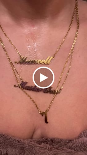 Customer video review of Personalized Name Necklace
