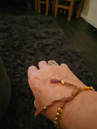 Customer photo review of Tibetan Bracelet of Fortune
