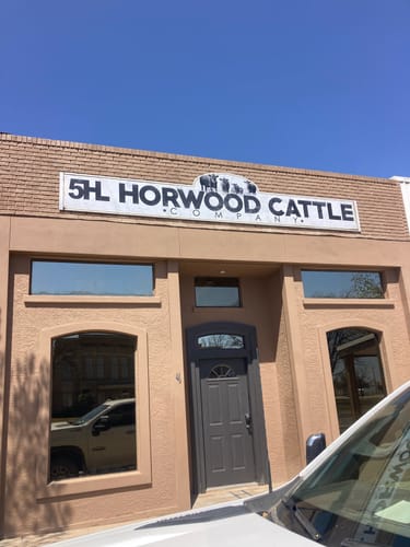 Customer photo review of Cattle Ranch Sign - Custom Livestock Signs