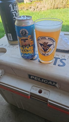 Customer photo review of USS Carl Vinson (CVN-70) Beer Pint Glass