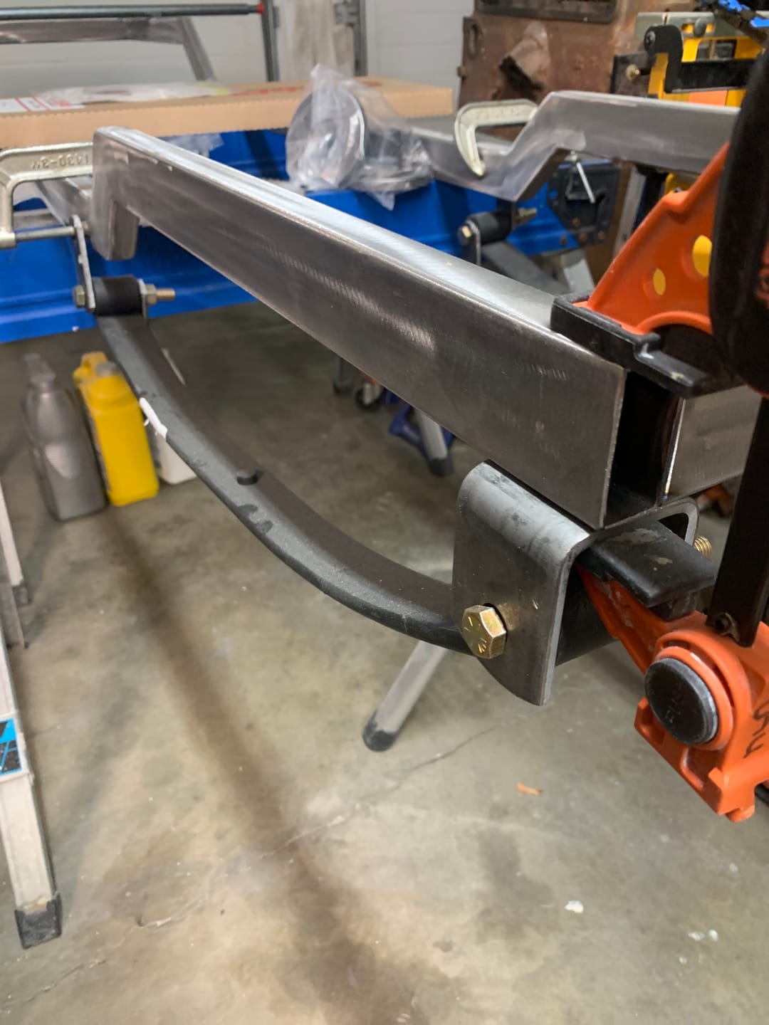Customer photo review of Trailer Leaf Spring Hanger - Double Eye Springs - 1-3/4" Wide Springs - 2.6" Tall - H2
