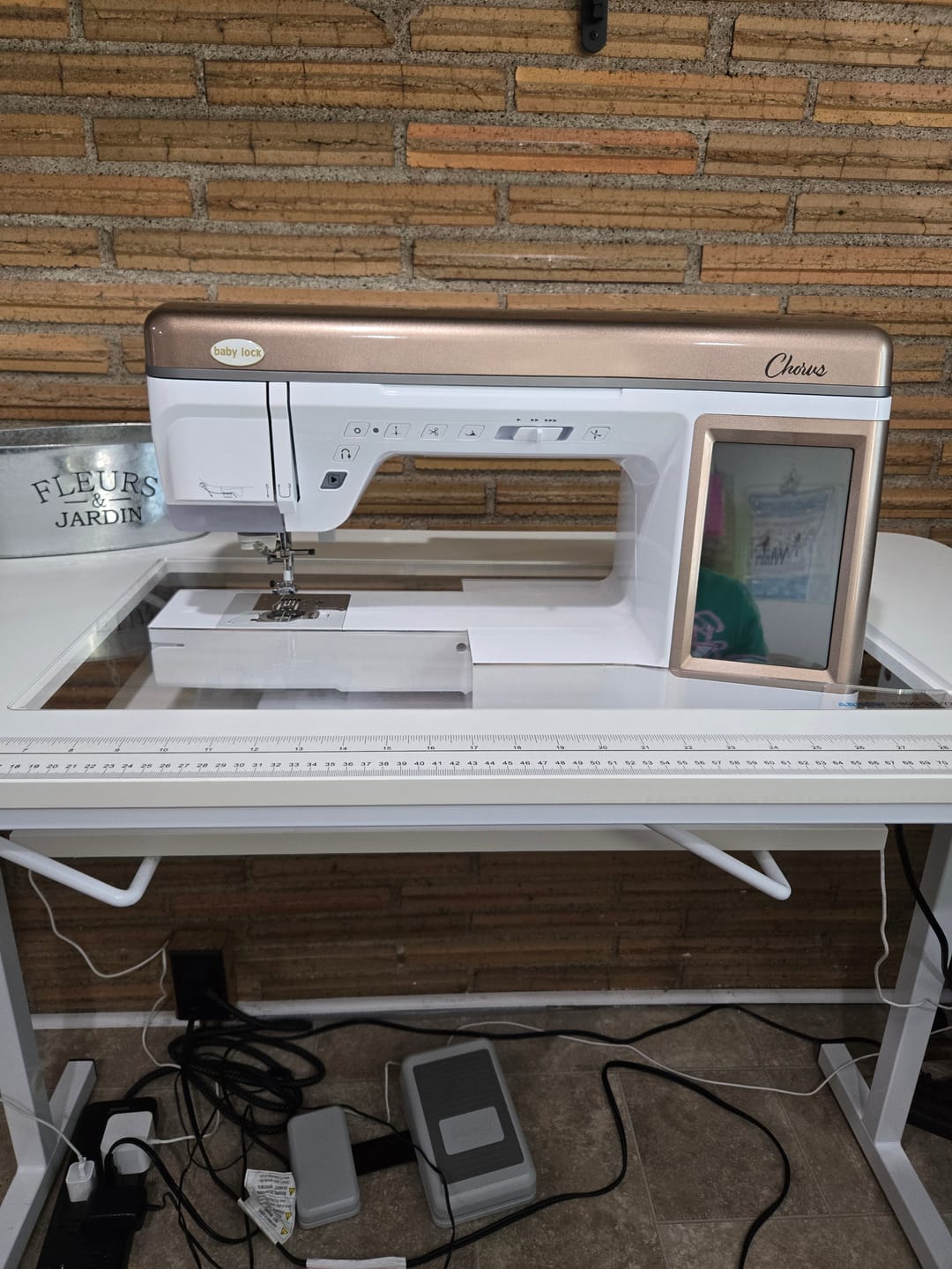 Customer photo review of Custom Sewing Machine Insert