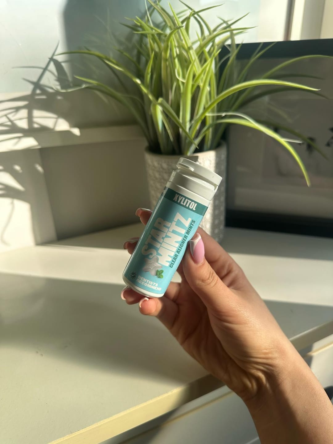 Customer photo review of StarMintz Breath Mints for Aligners
