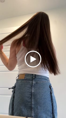 Customer video review of Hair Booster : 3 in 1 Thermal protectant, shine and hydratation