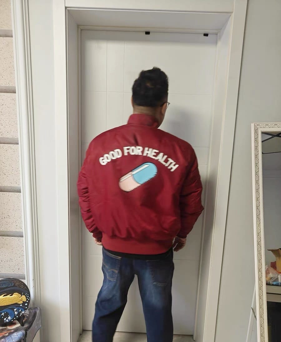 Customer photo review of Akira Retro Flight Jacket