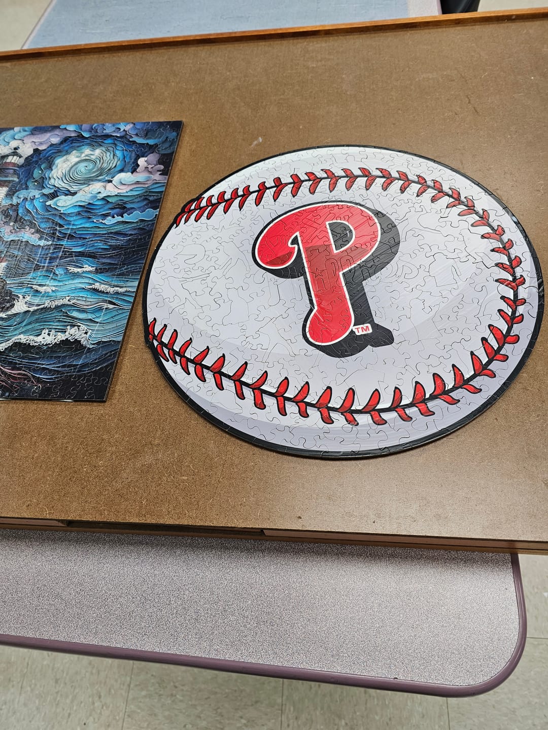 Customer photo review of Philadelphia Phillies™ - Wooden Puzzle