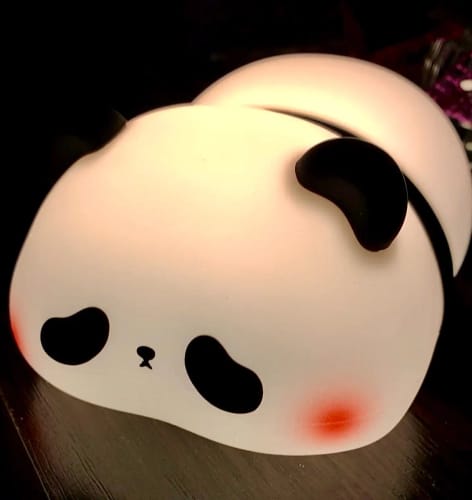Customer photo review of Panda LED USB Rechargeable Silicone Night Lights
