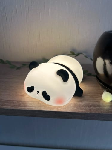 Customer photo review of Panda LED USB Rechargeable Silicone Night Lights