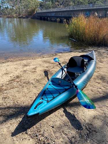 Marie S. review of Aquaglide Chelan 120 DS - 1 Person Inflatable Drop-Stitch Kayak image 1 out of 1
