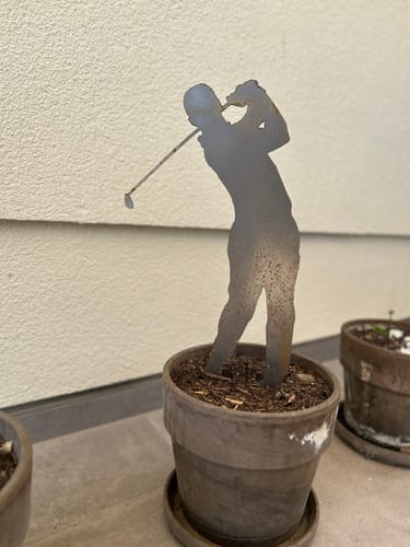Customer photo review of Gartenstecker Golfer