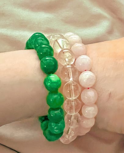 Customer photo review of Green Jade Bracelet