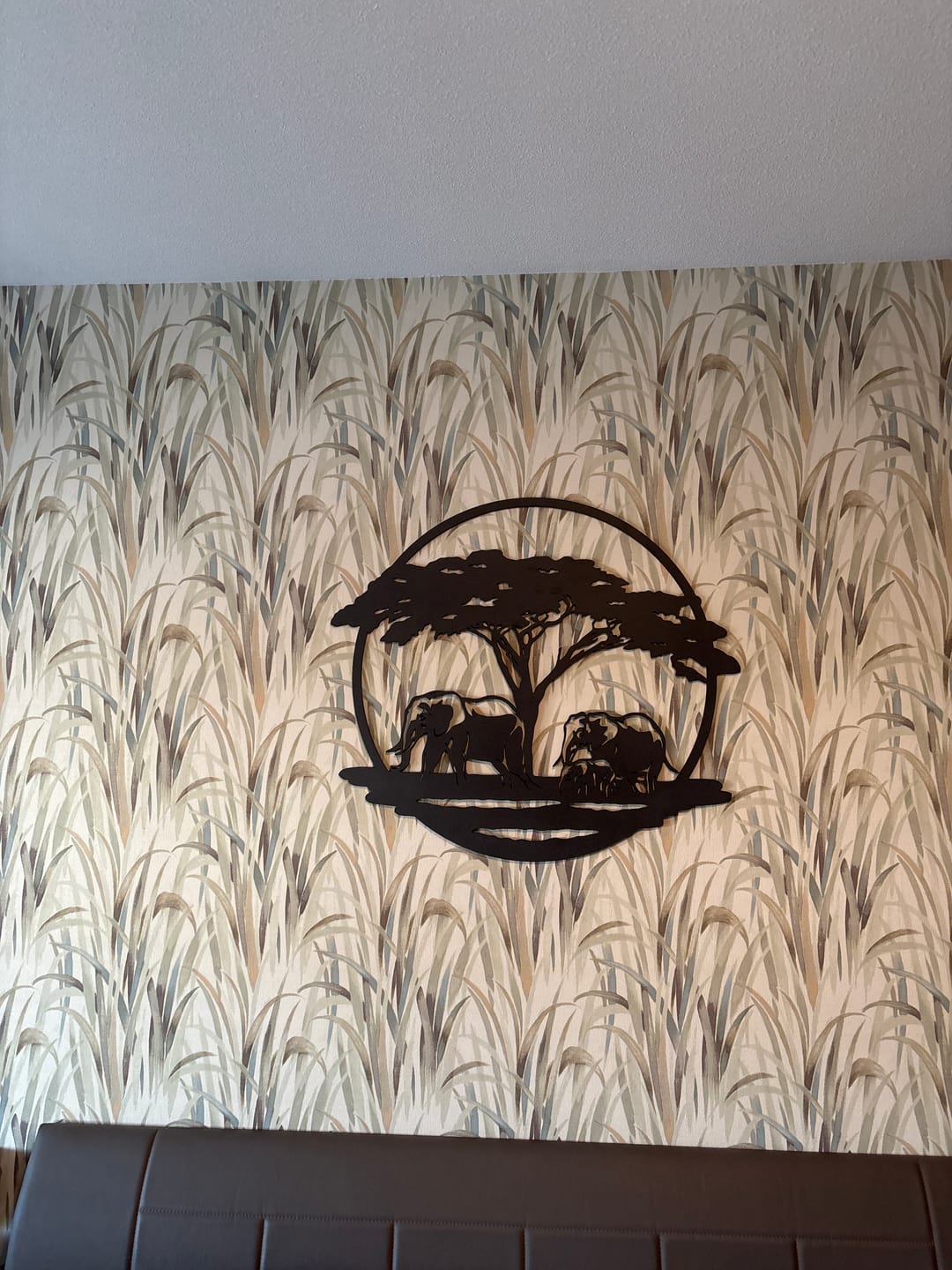 Customer photo review of Wanddecoratie dieren | Olifant met boom