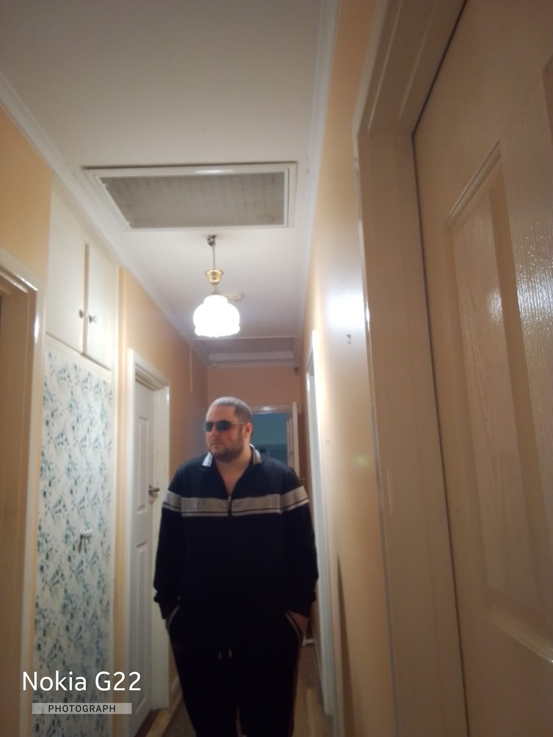 Customer photo review of Damarindo Velour Track Jacket- Black Beauty