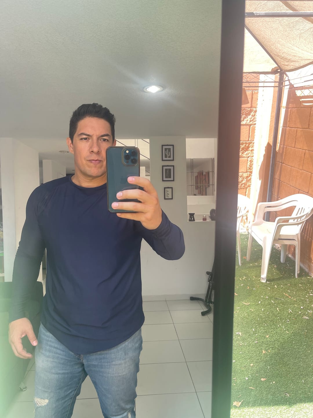 Customer photo review of Training Long Sleeve - Navy Blue