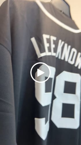 Customer video review of Custom Black White Classic Style Authentic Baseball Jersey
