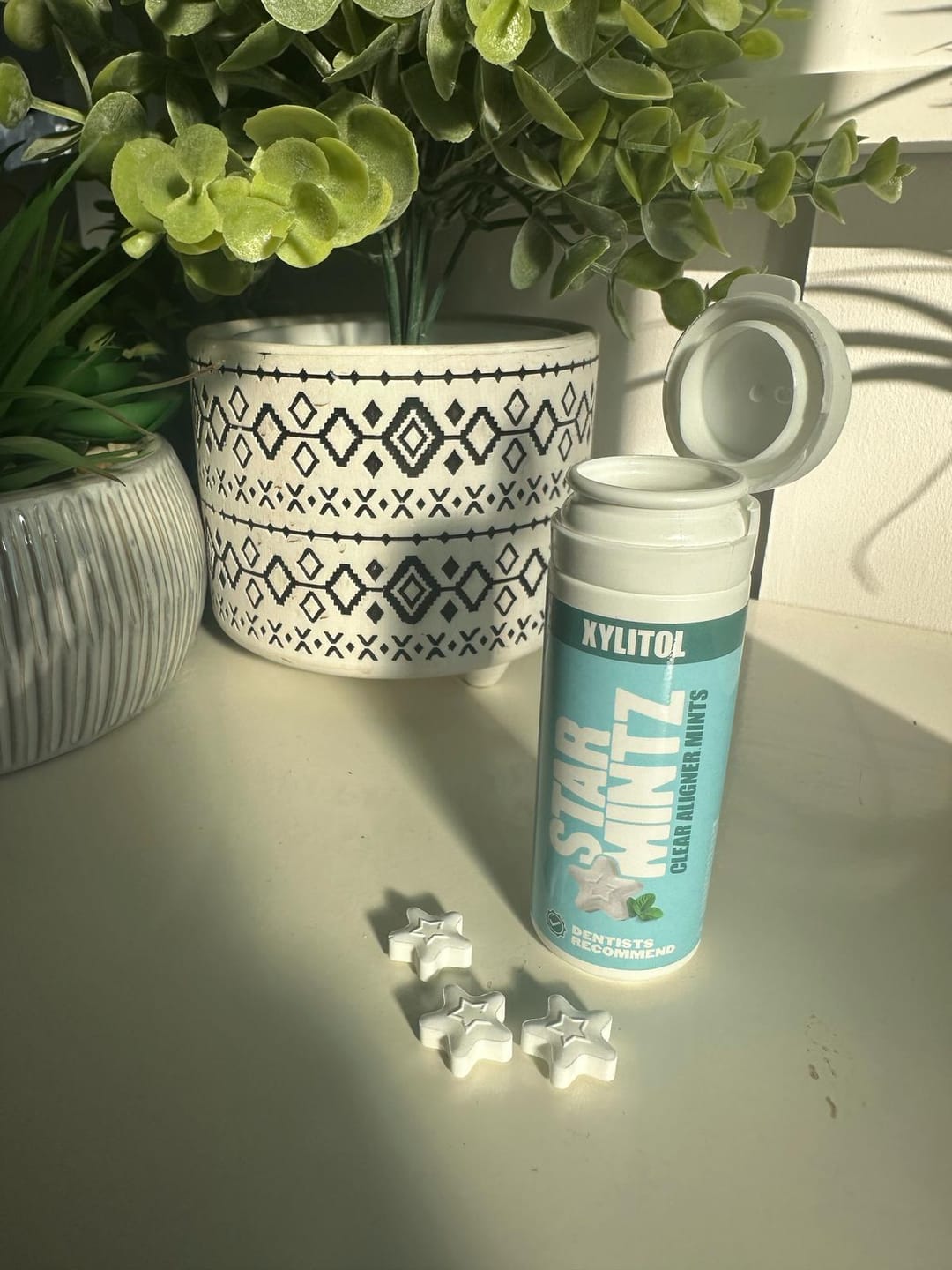 Customer photo review of StarMintz Breath Mints for Aligners
