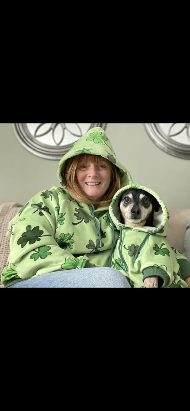 Customer photo review of St. Paddy's Human Hoodie - Light Green (Limited Edition)