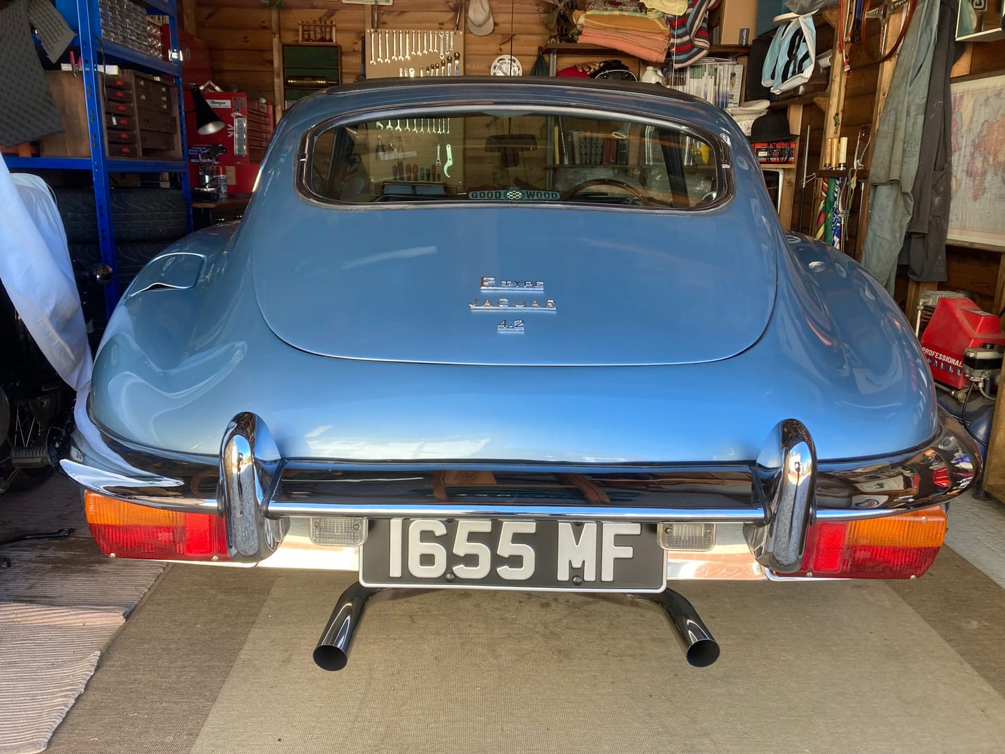 Customer photo review of Classic Oblong Metal Pressed Number Plate 420mm x 111mm