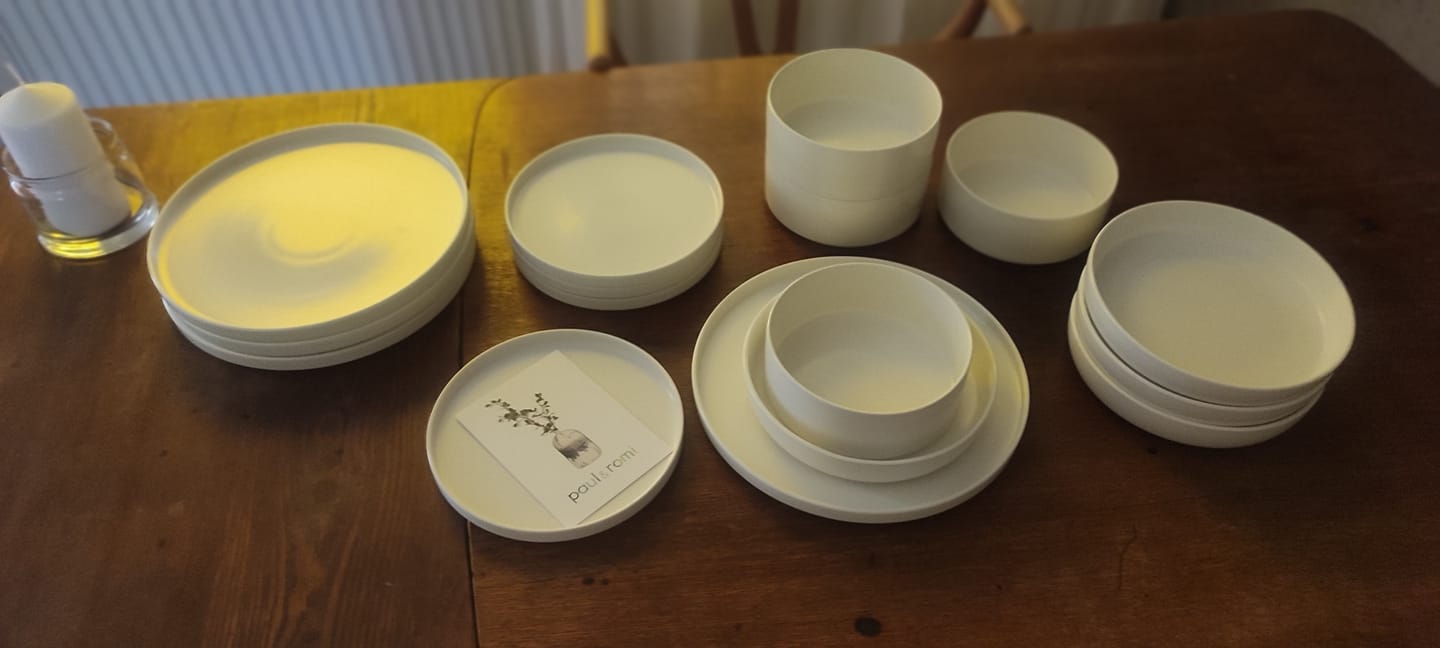 Customer photo review of Vela Alba - großer Teller (4er Set)