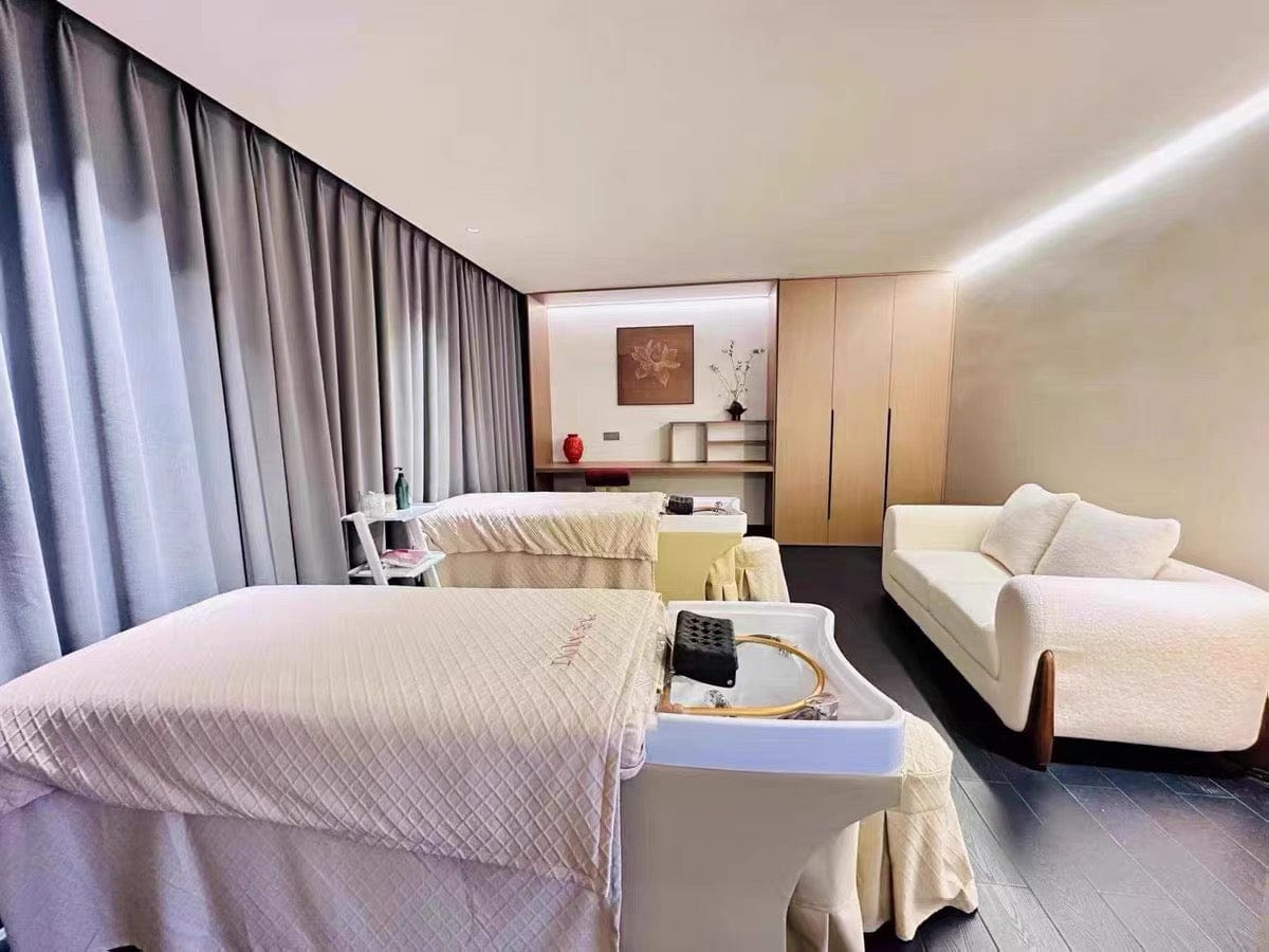 Customer photo review of Plumbed Full Body Head Spa Shampoo Bed XTY-73