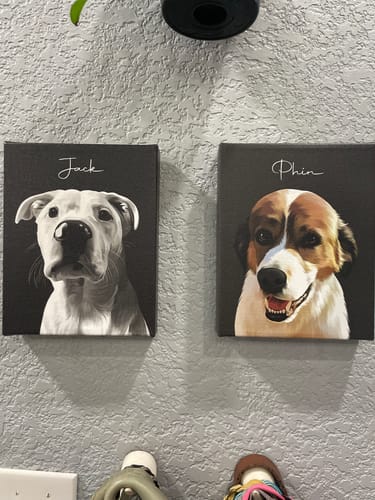 Customer photo review of Pet Art Canvas Wrap