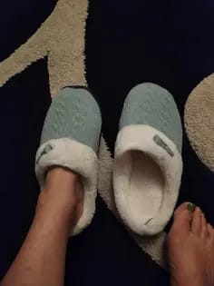 Customer photo review of PLUSH SHERPA SLIPPERS - 50% OFF