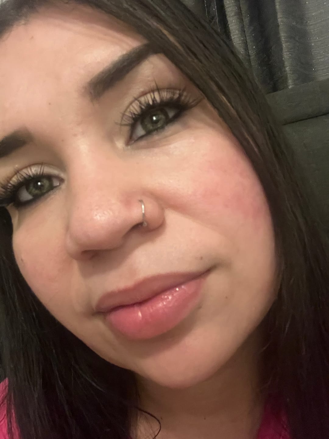 Customer photo review of Amazonia Green Prescription Coloured Contact Lenses