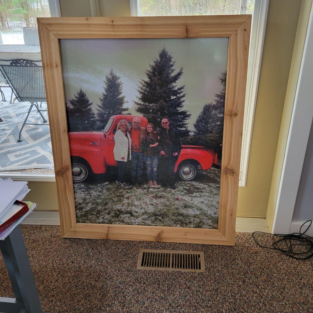 Customer photo review of DIAMOND PAINTING MED DIT EGET FOTO