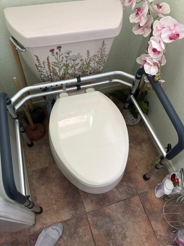 Customer photo review of Toilet Safety Rail (350lb)