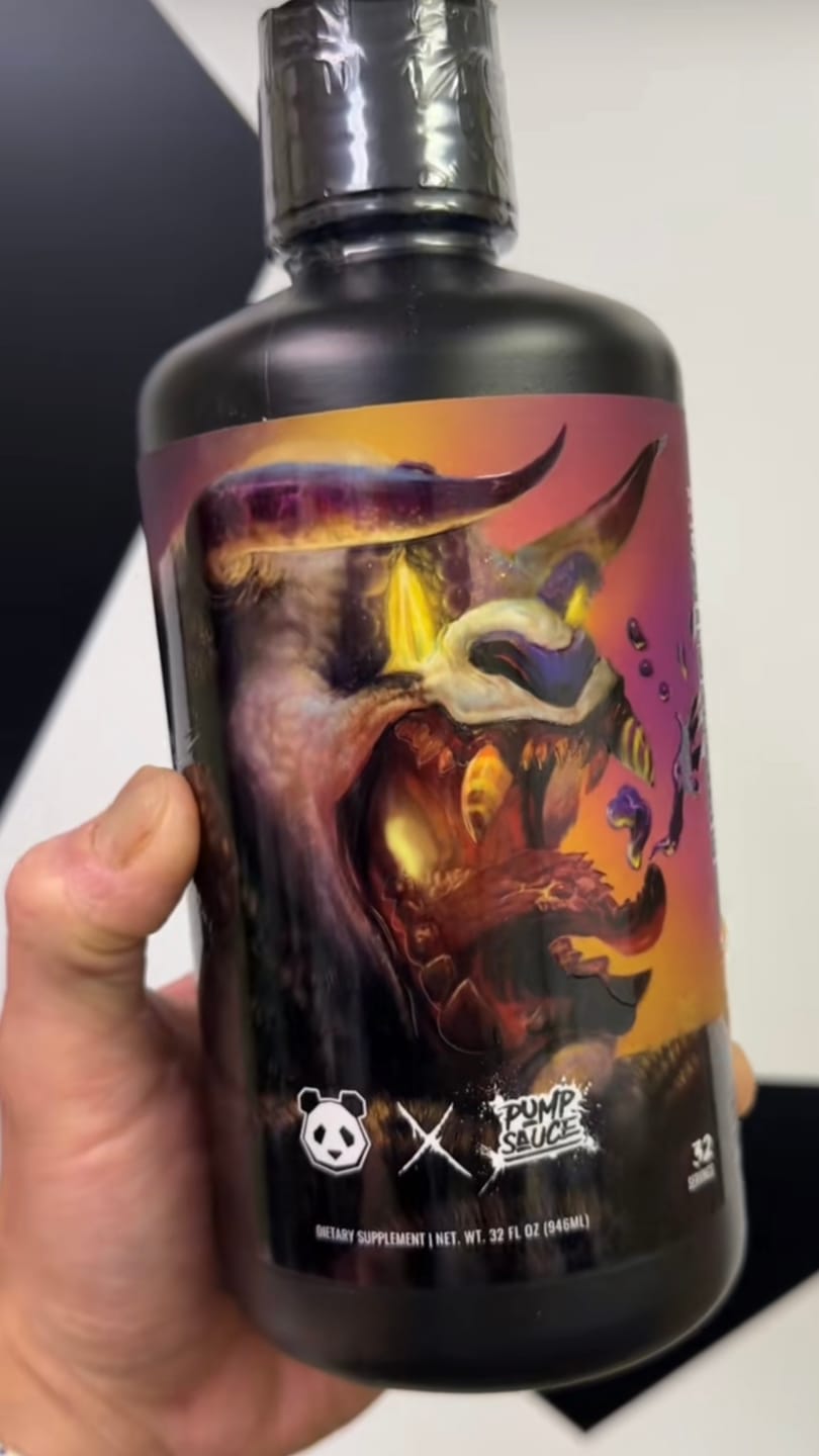Customer photo review of Panda Supps X Pump Sauce Collaboration Liquid Pre Workout - PANDA SAUCE (Grape Lemonade)
