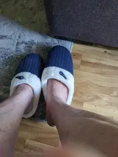 Customer photo review of PLUSH SHERPA SLIPPERS - 50% OFF