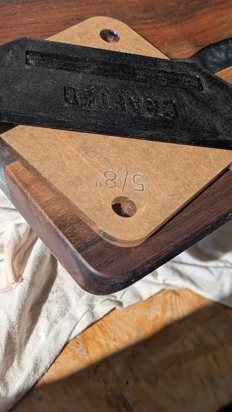 Customer photo review of Ultimate Corner Radius Template Set With 'Finger Safe' Jig