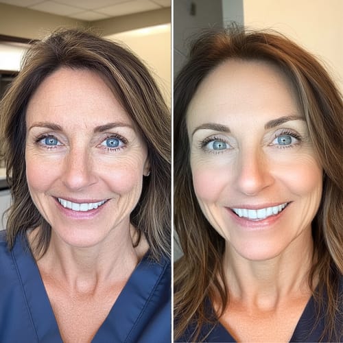 Customer photo review of Vitamin C Serum + Sculpting Serum