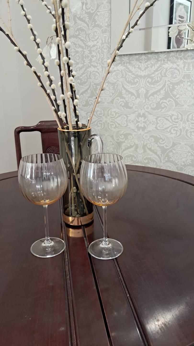 Customer photo review of Galway Crystal Erne Gin & Tonic Pair Amber