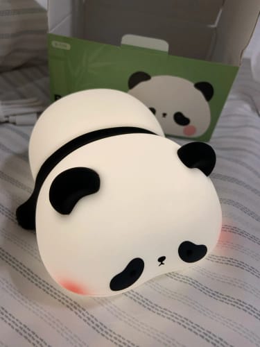 Customer photo review of Panda LED USB Rechargeable Silicone Night Lights
