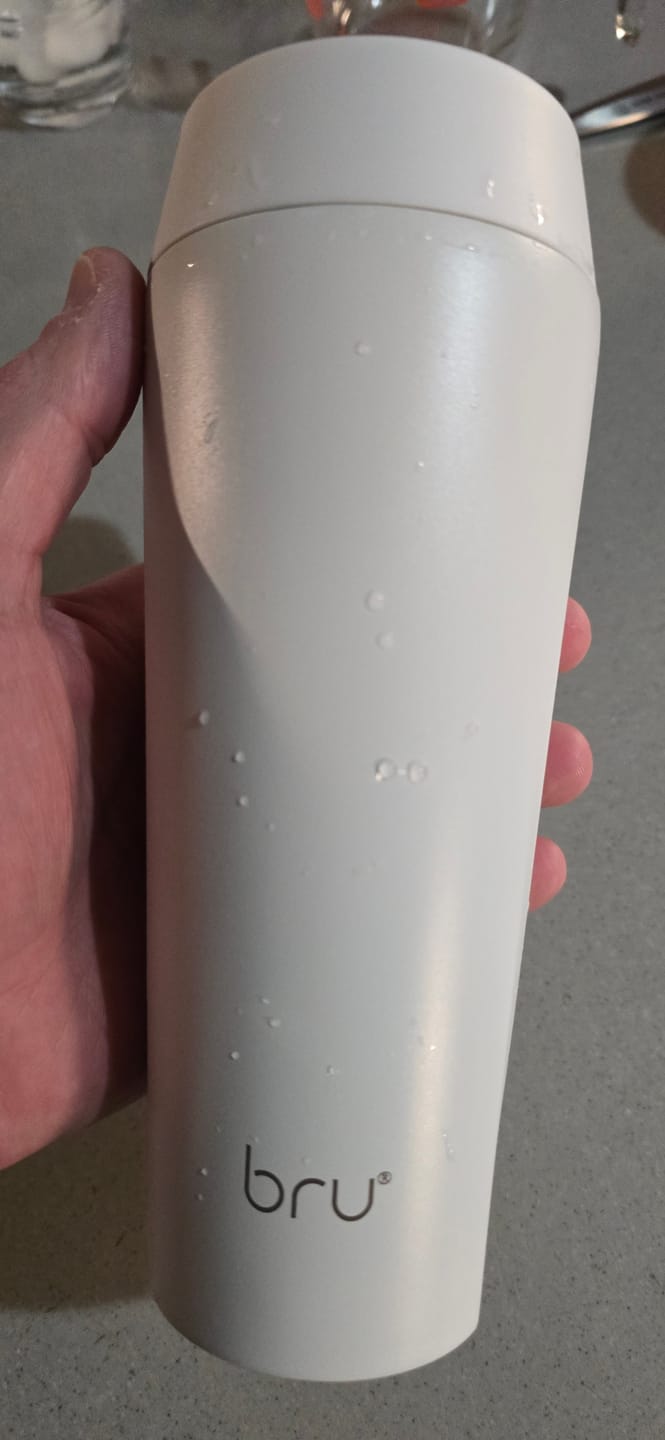 Customer photo review of bru Ceramic Travel Mug