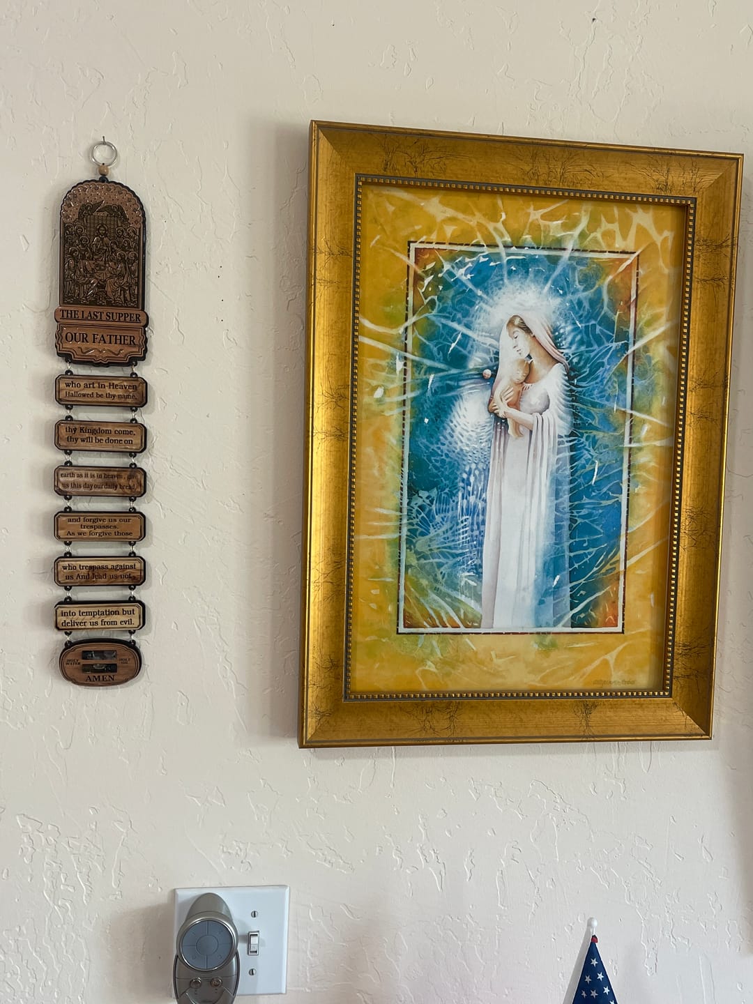 Customer photo review of Lord's Prayer and Last Supper Wall Hanging – Crafted in the Holy Land