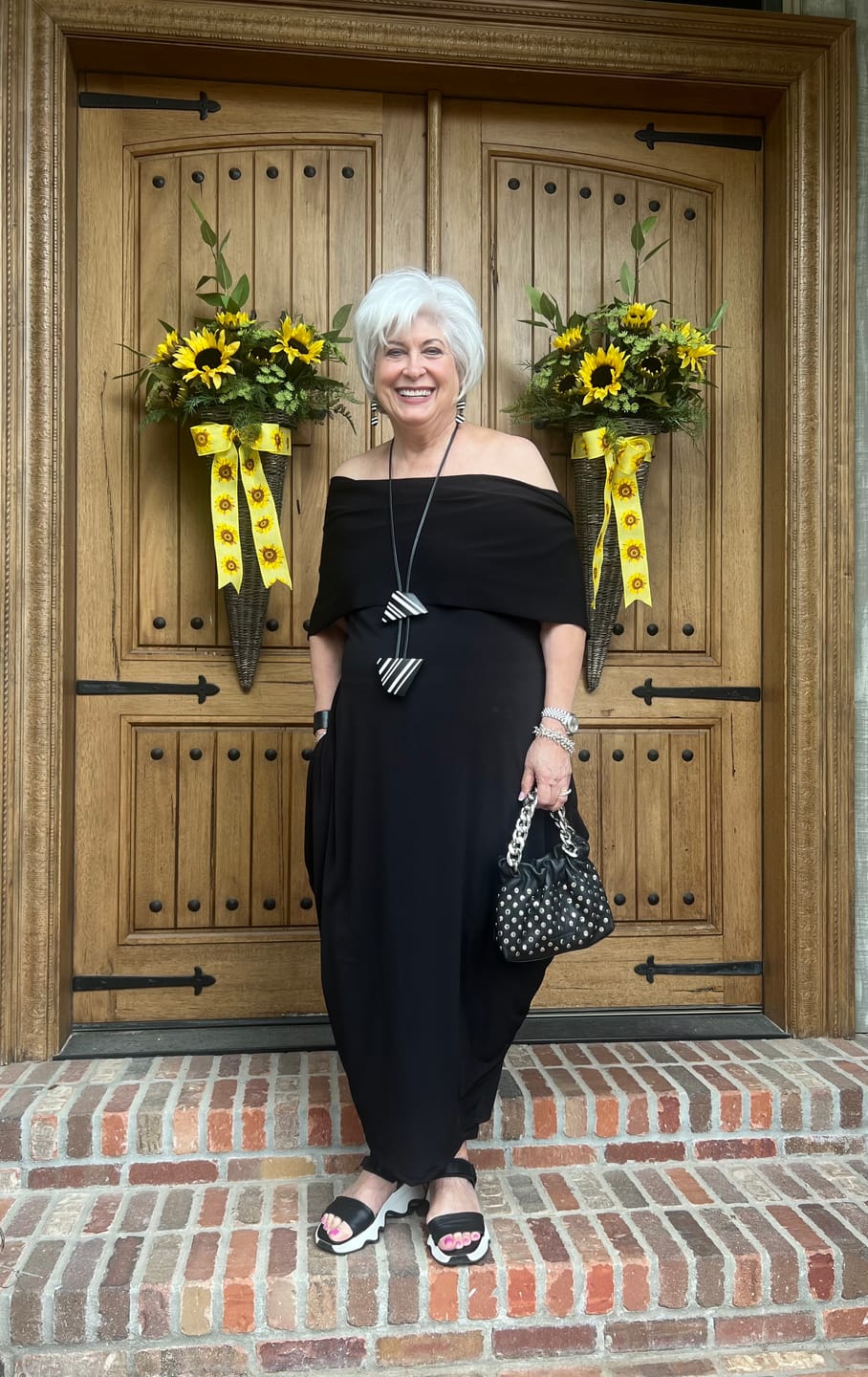 Customer photo review of Savoir Maxi Dress, Black