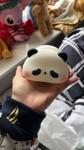 Customer photo review of Panda LED USB Rechargeable Silicone Night Lights