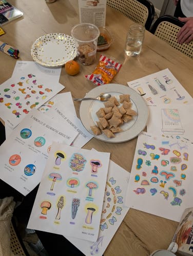 Customer photo review of Free Food Systems Coloring Pages (Digital Download)
