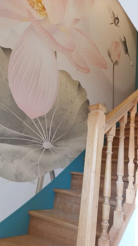 Customer photo review of Papier peint orchidée florale romantique