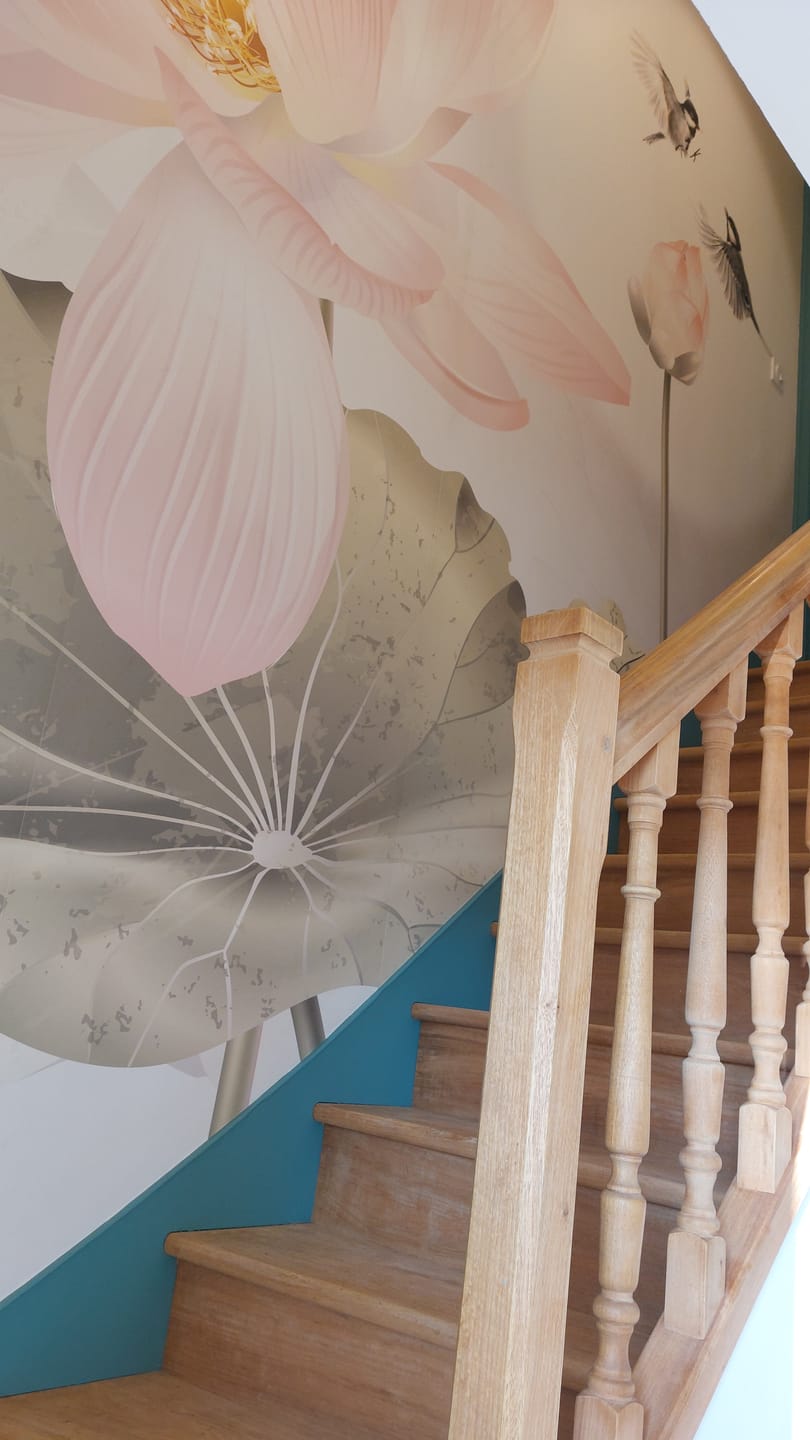 Customer photo review of Papier peint orchidée florale romantique