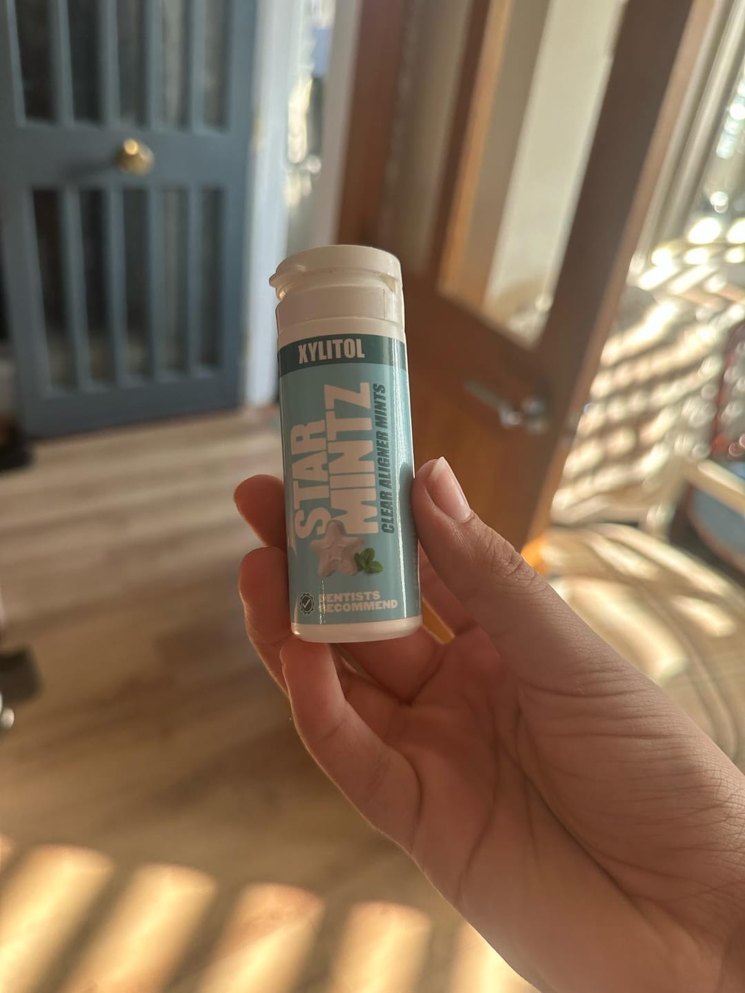 Customer photo review of StarMintz Breath Mints for Aligners