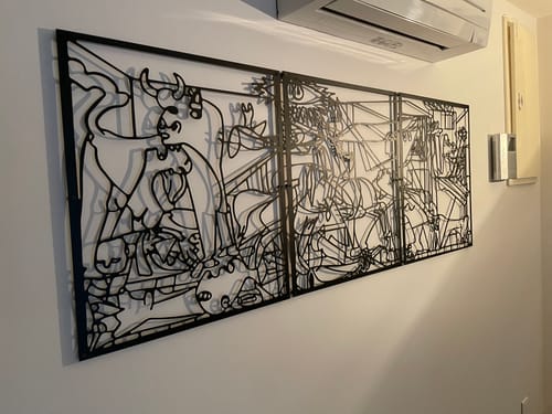 Customer photo review of Décoration Murale en Métal - Picasso Guernica