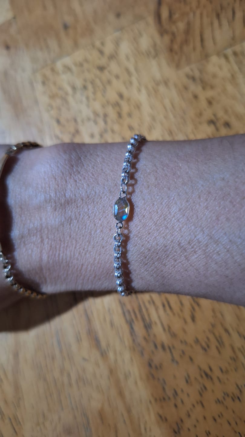 Customer photo review of Cadena Plata Double Jump Ring