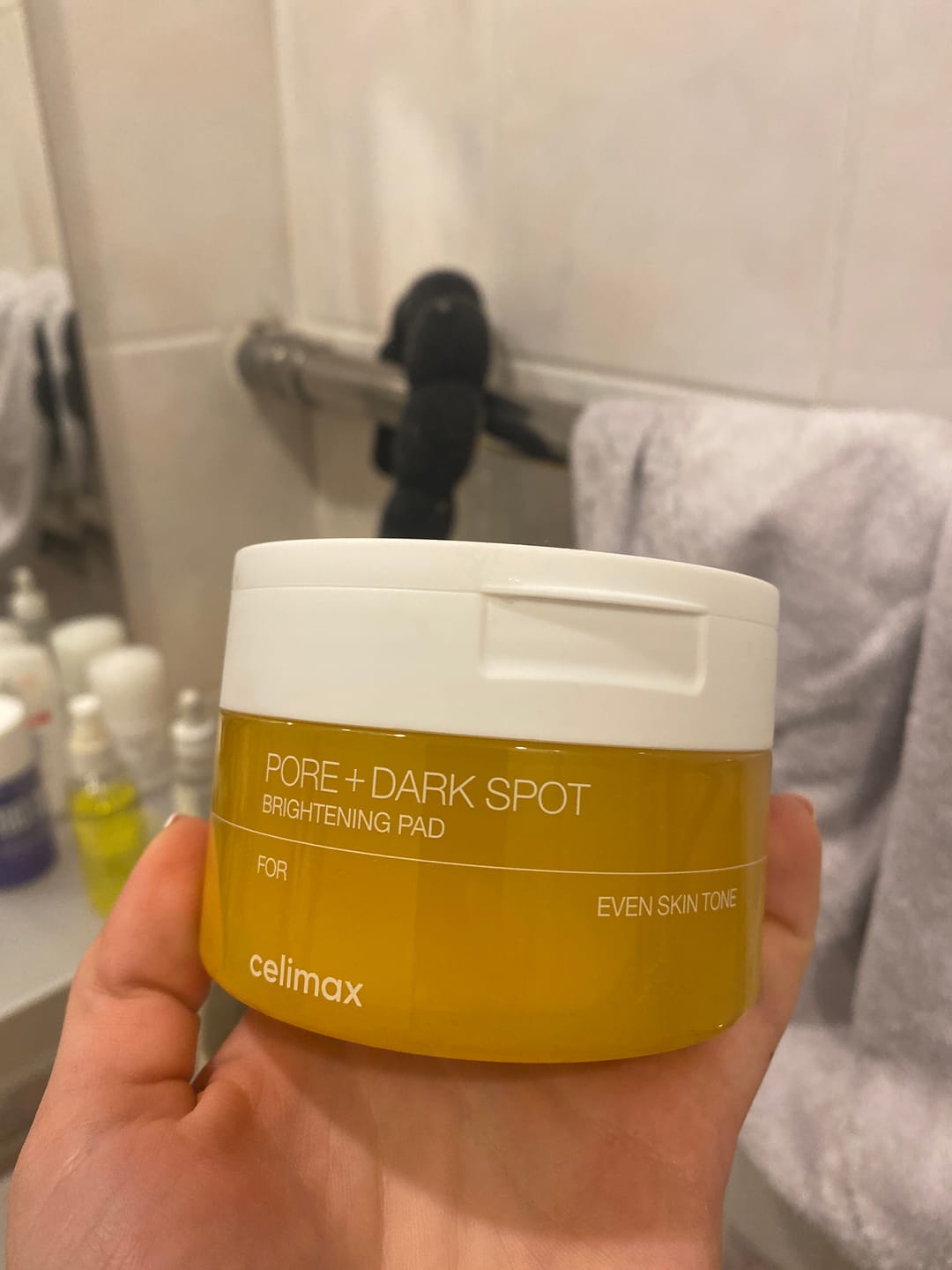 Customer photo review of Pretpigmentācijas spilventiņi Celimax Pore+Dark Spot Brightening Pad