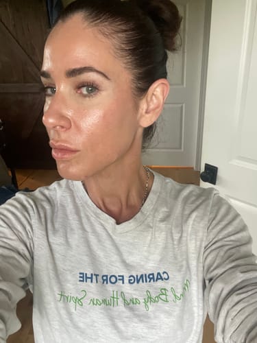 Customer photo review of Lusso Self-Tanning Mousse