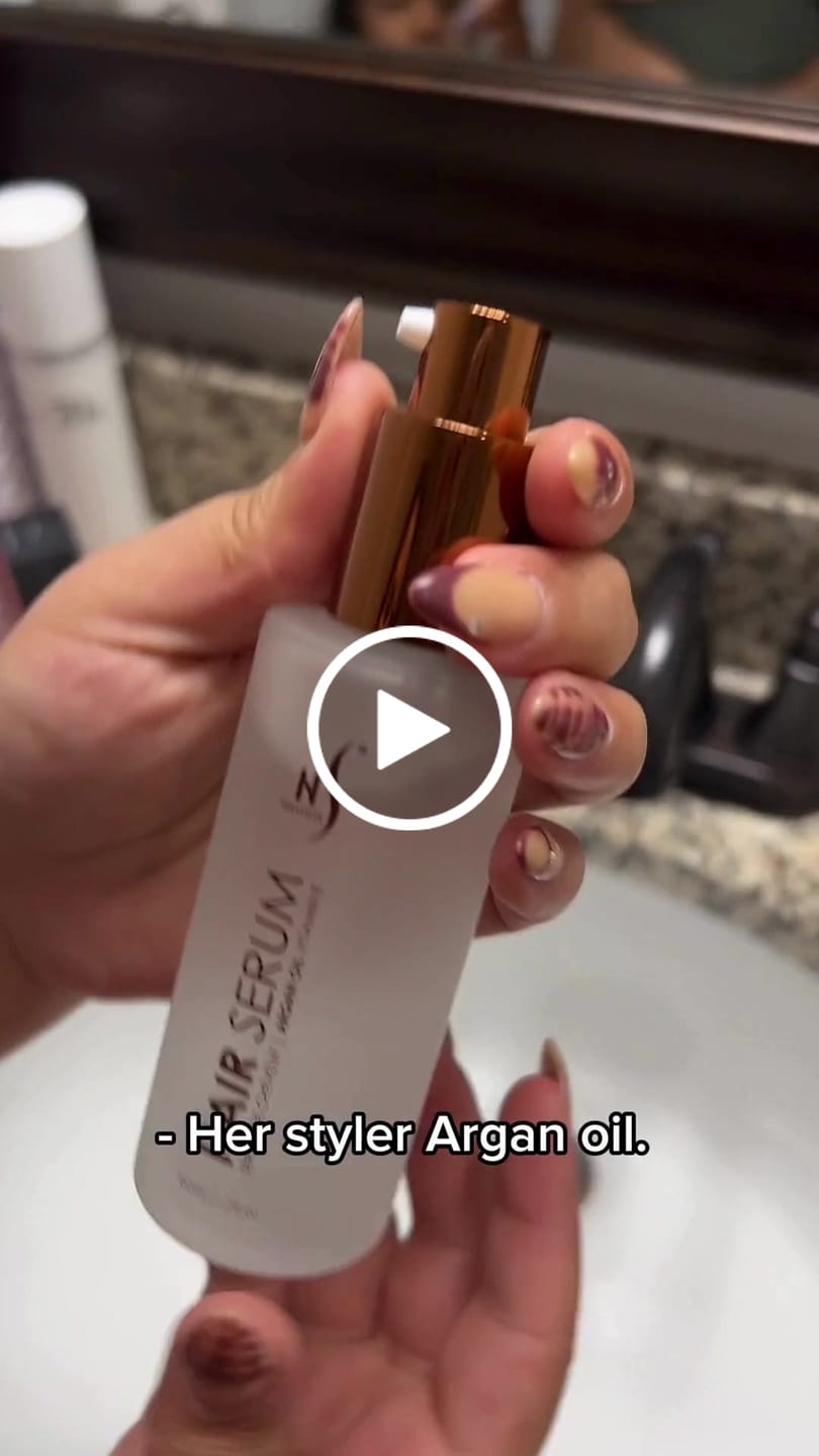 Customer video review of Argan Oil Hair Serum