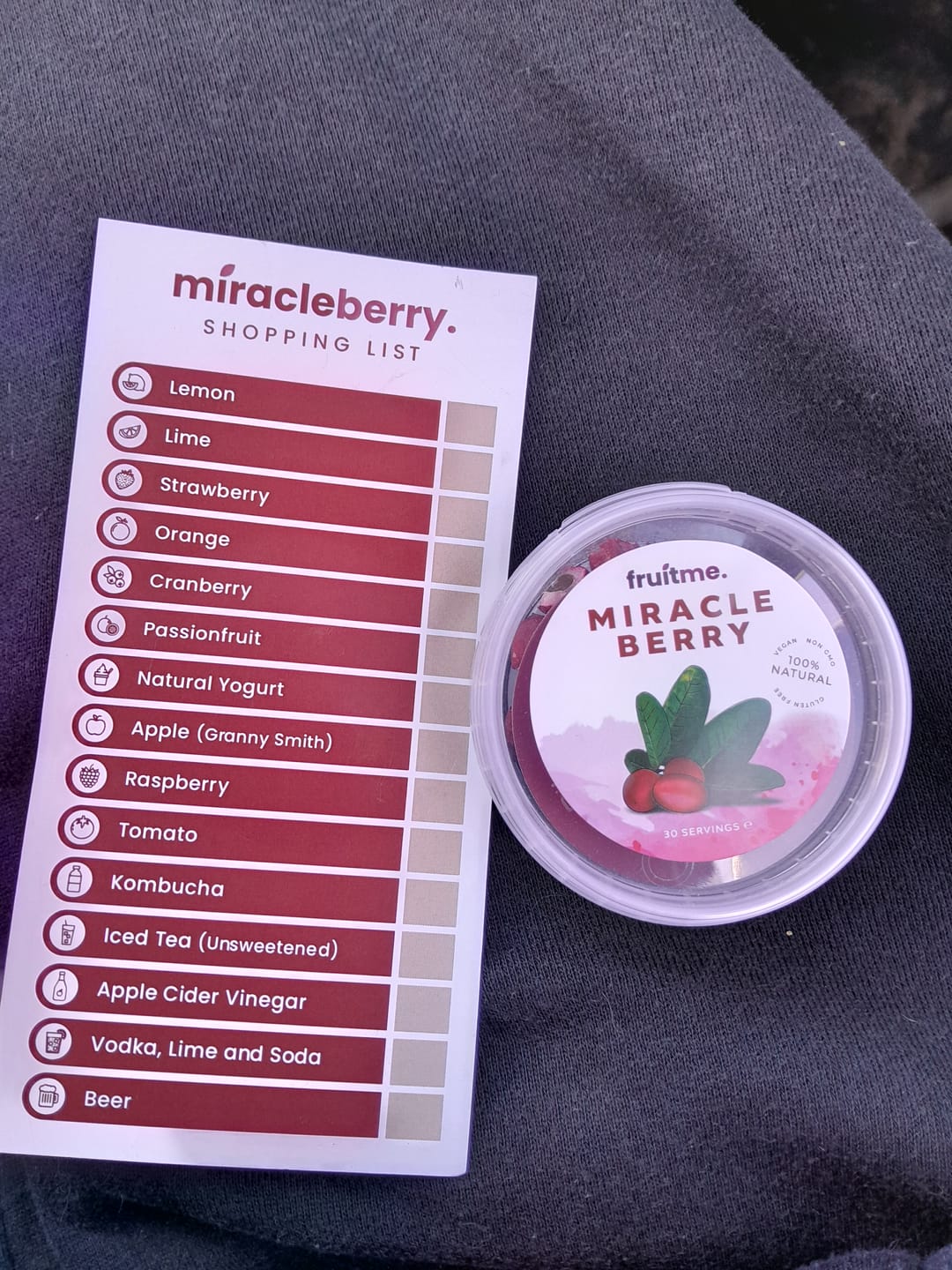 Customer photo review of Miracle Berry Whole Fruit